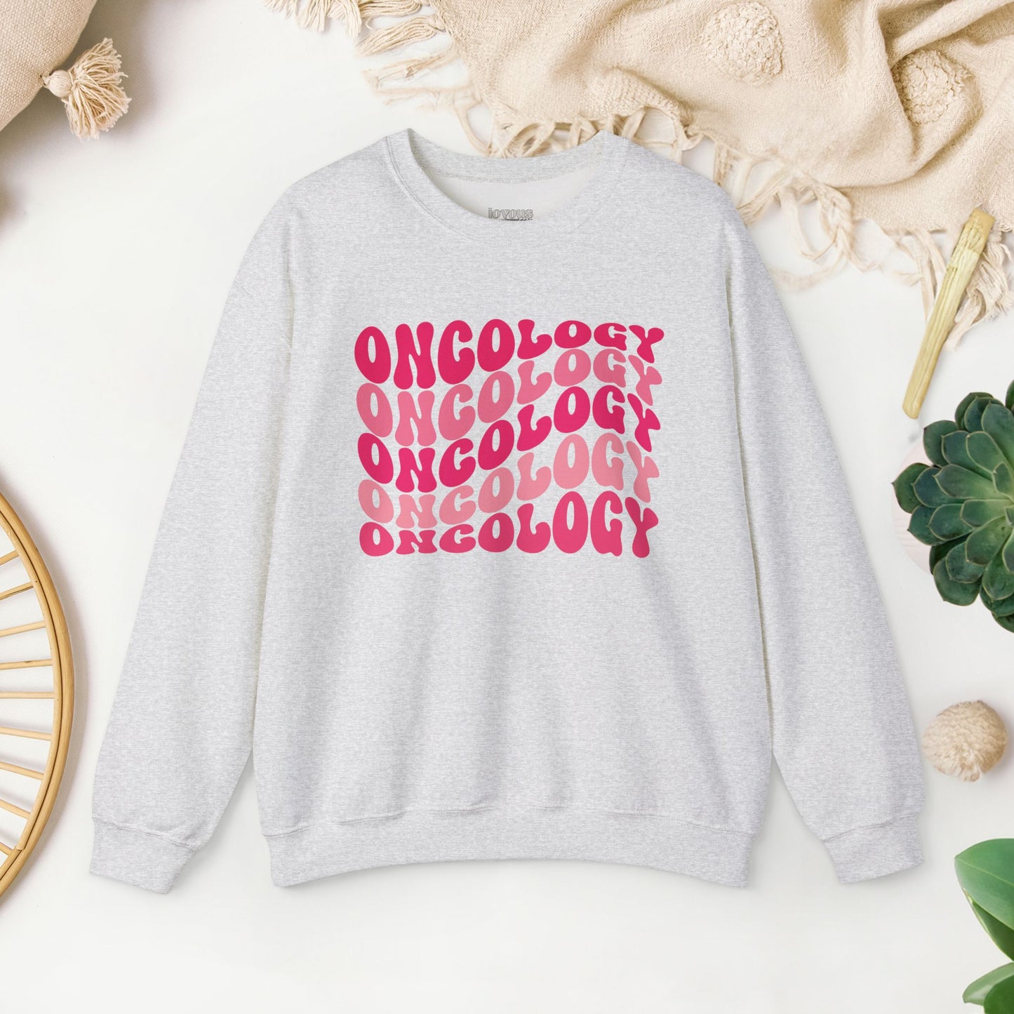 Pink Groovy Colorful Oncology Sweatshirt