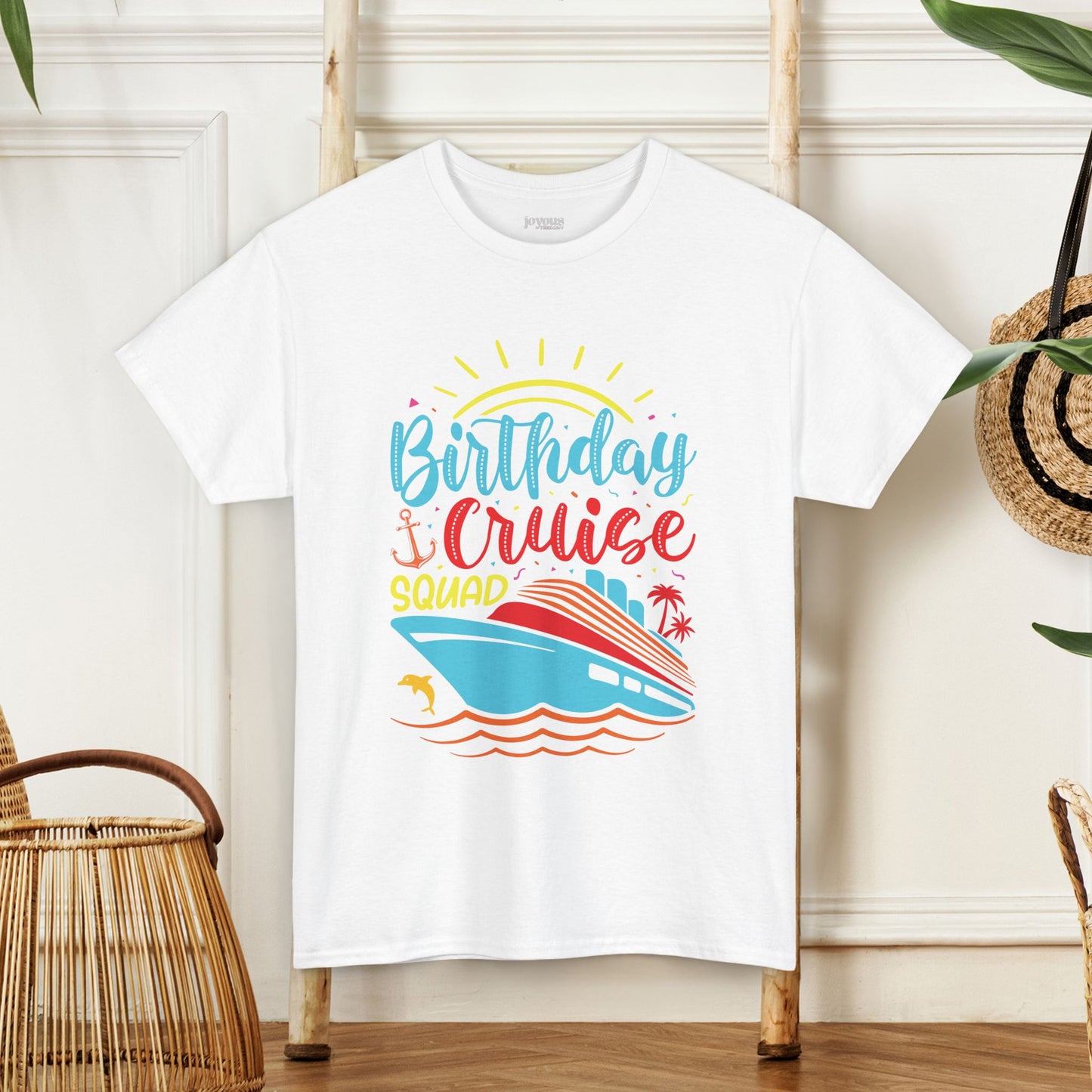 Birthday Cruise Squad Shirt - Family Cruise Vacation Heavy Cotton Tee