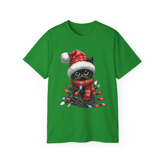 Cute Christmas Cat Ultra Cotton Tee