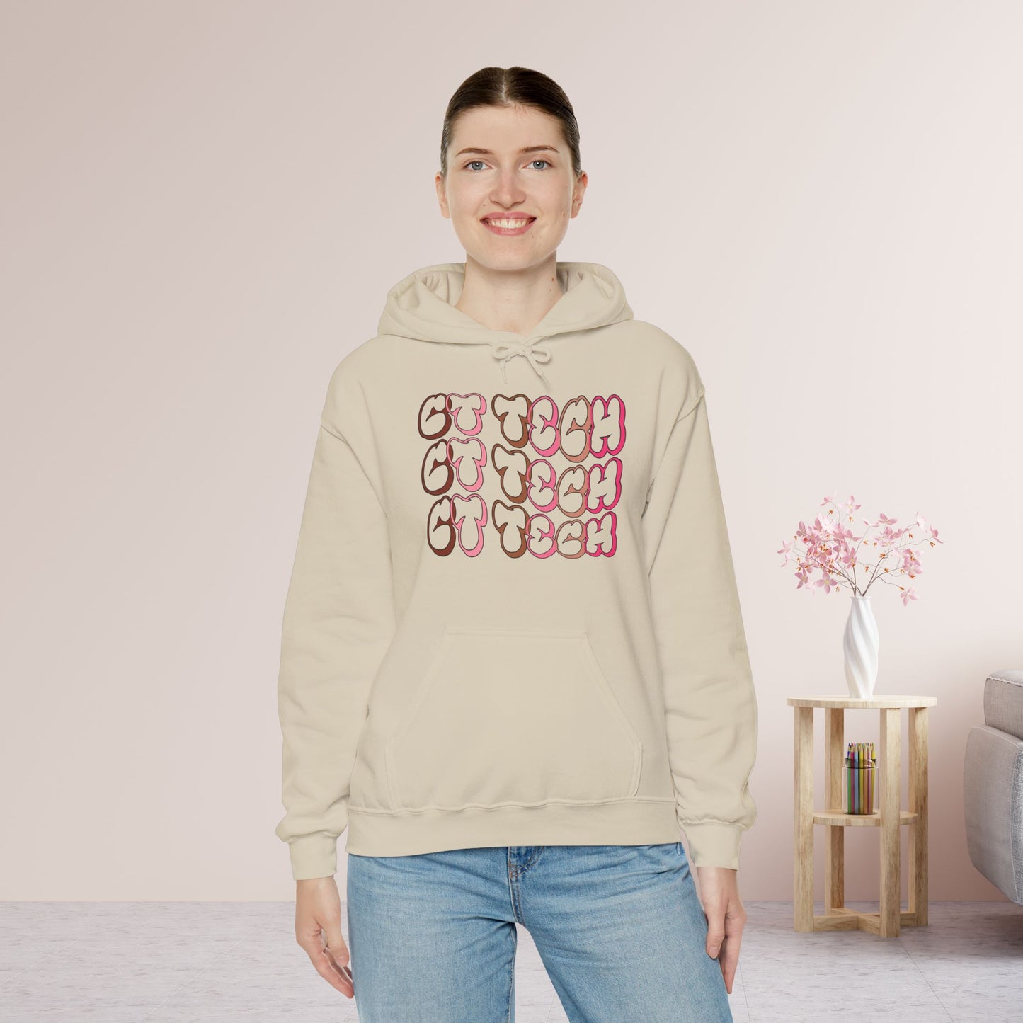 Groovy Pink CT Tech Hoodie -  CT Technologist Hoodie