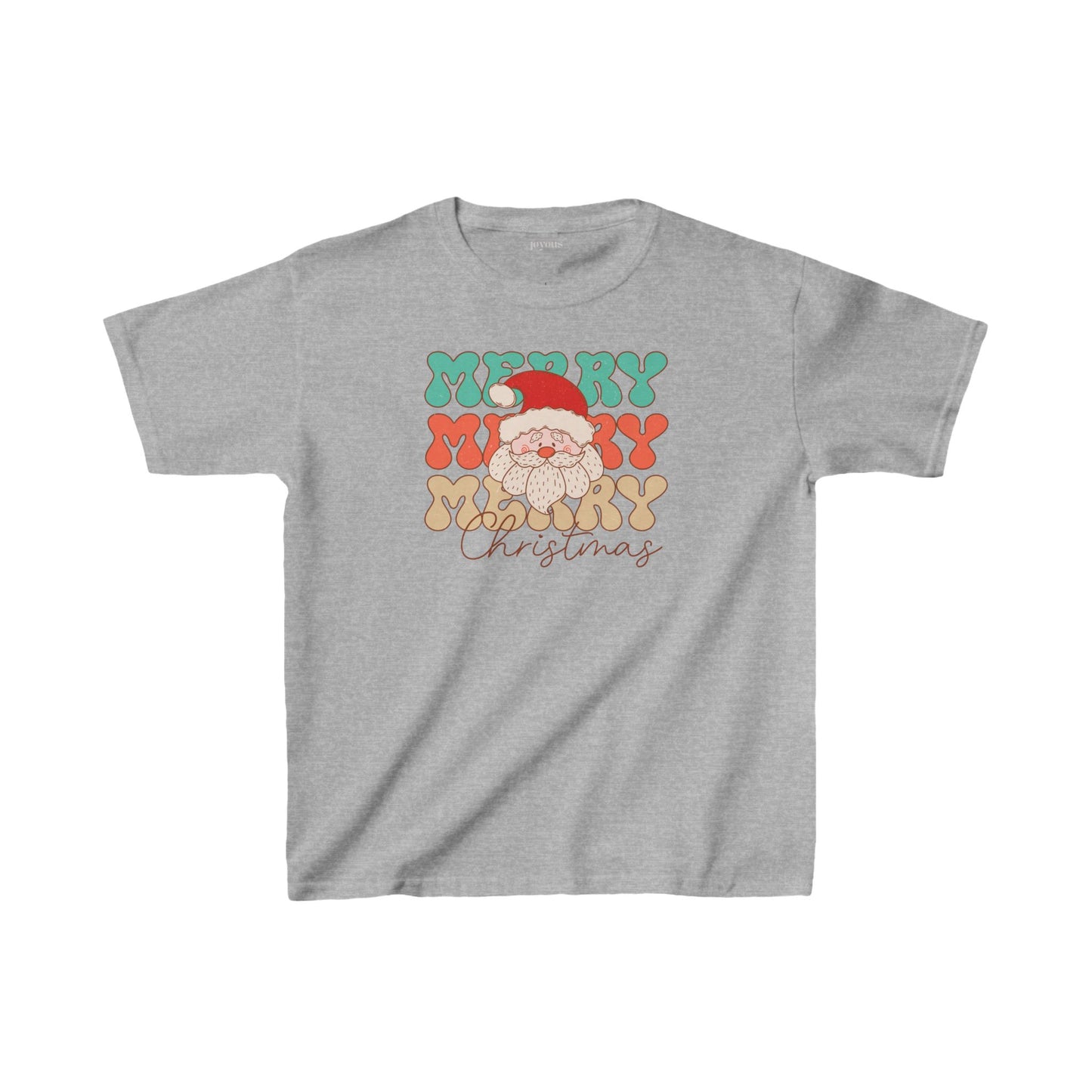 Merry Christmas Youth Christmas Shirt - Retro Christmas Tee