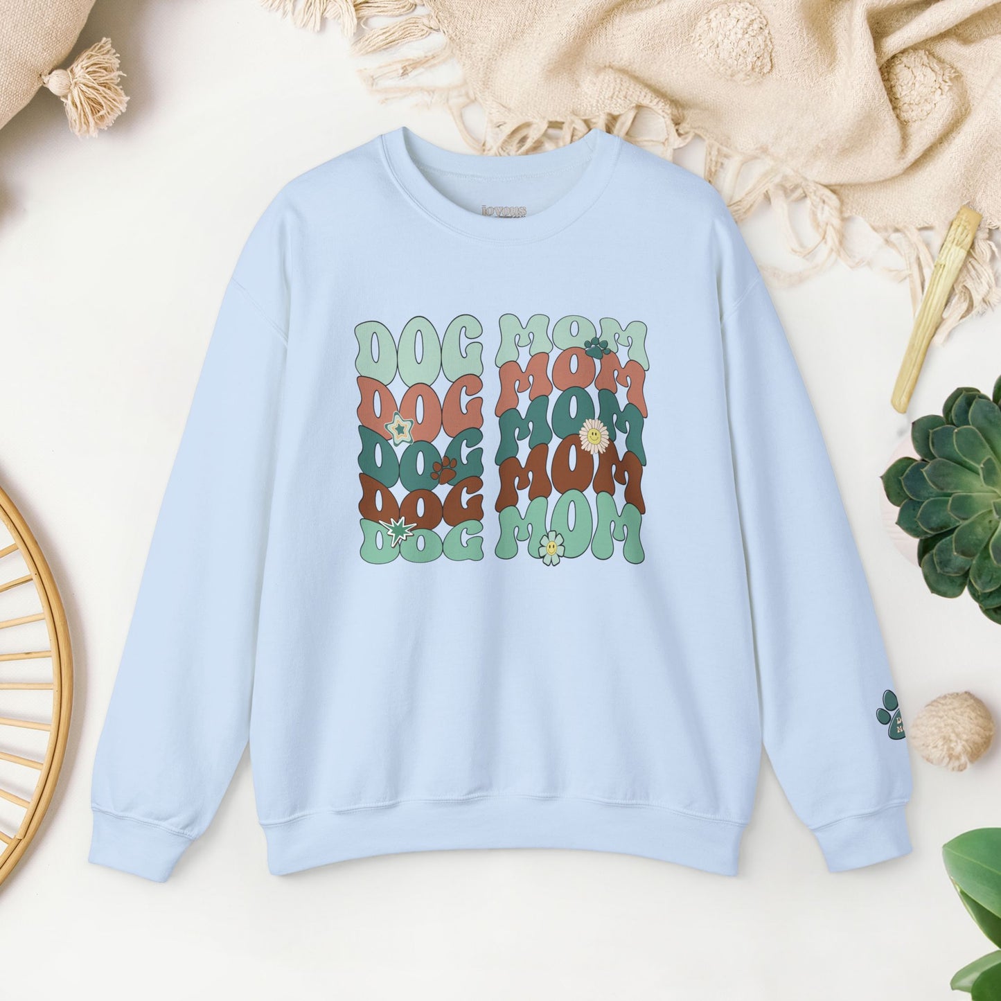 Groovy Dog Mom Sweatshirt - Groovy Dog Mom Crewneck