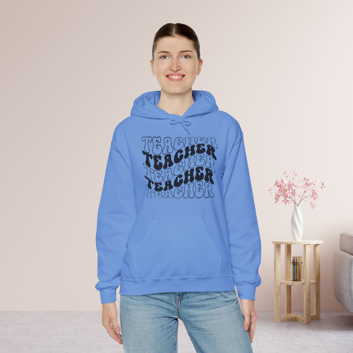 Groovy Unisex Teacher Hoodie for School Teachers