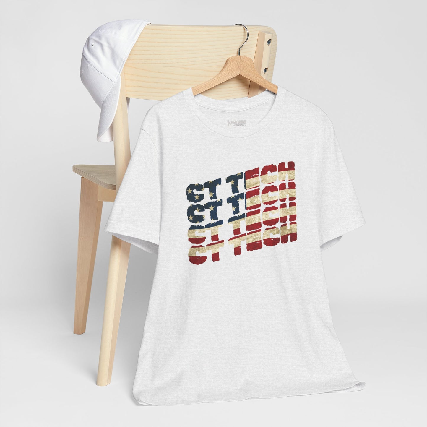 USA Flag CT Tech Shirt -  4th of July CT Technologist Soft Cotton Tee