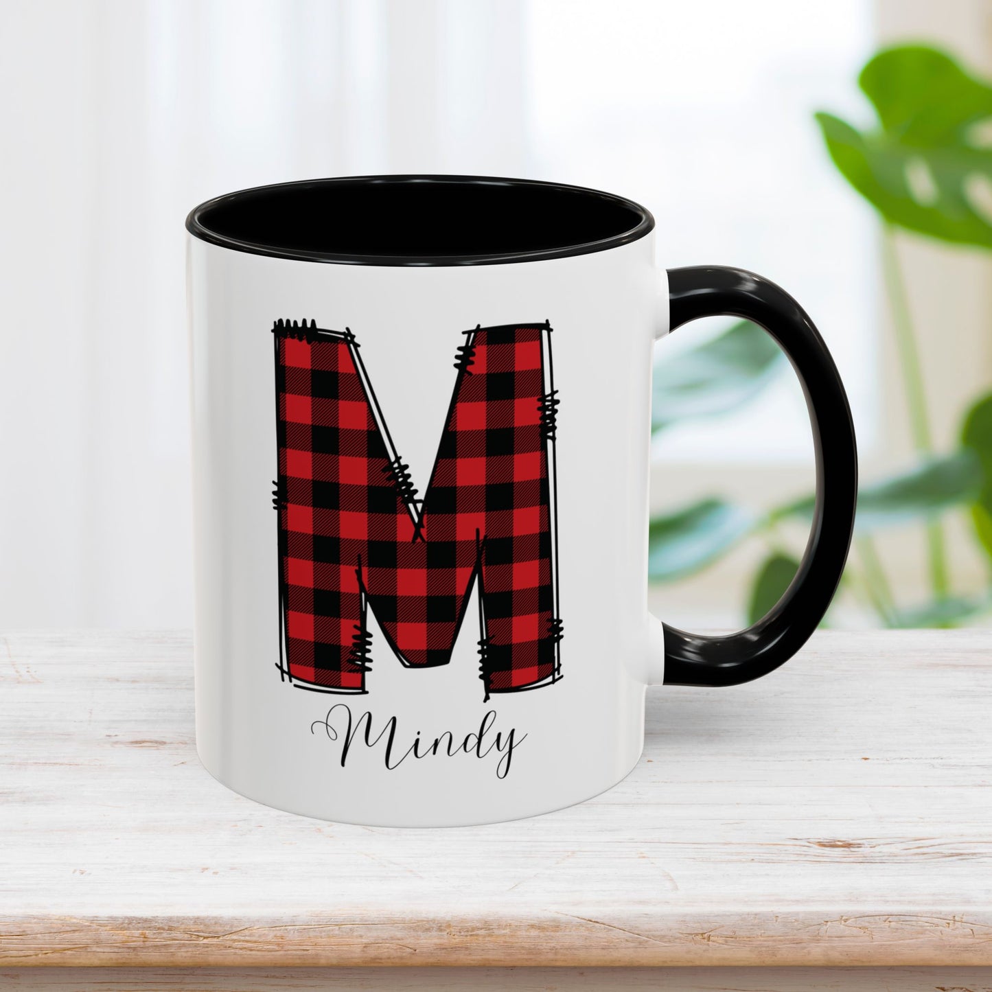 Custom Christmas Initial Letter Mug with Name - Personalized Christmas Gifts A-Z