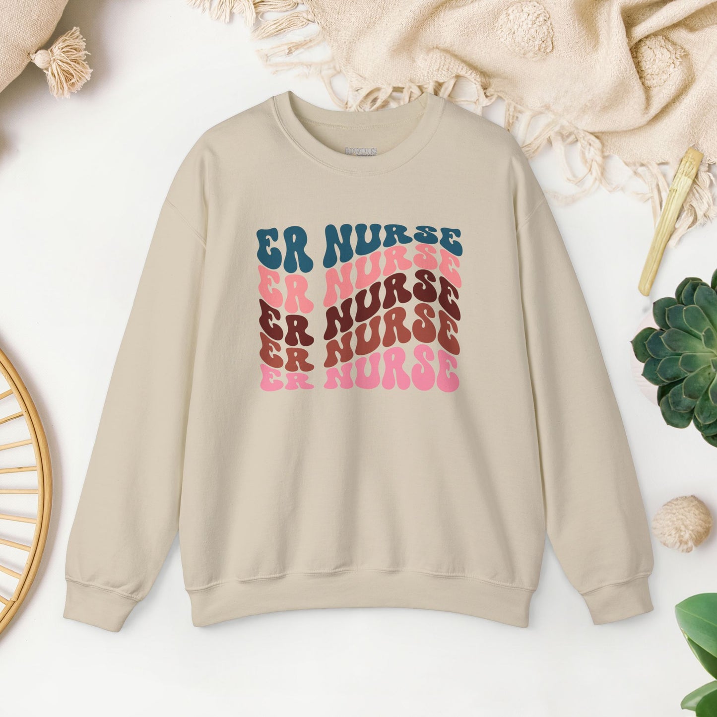 Groovy ER Nurse Sweatshirt - Emergency Nurse Sweatshirt