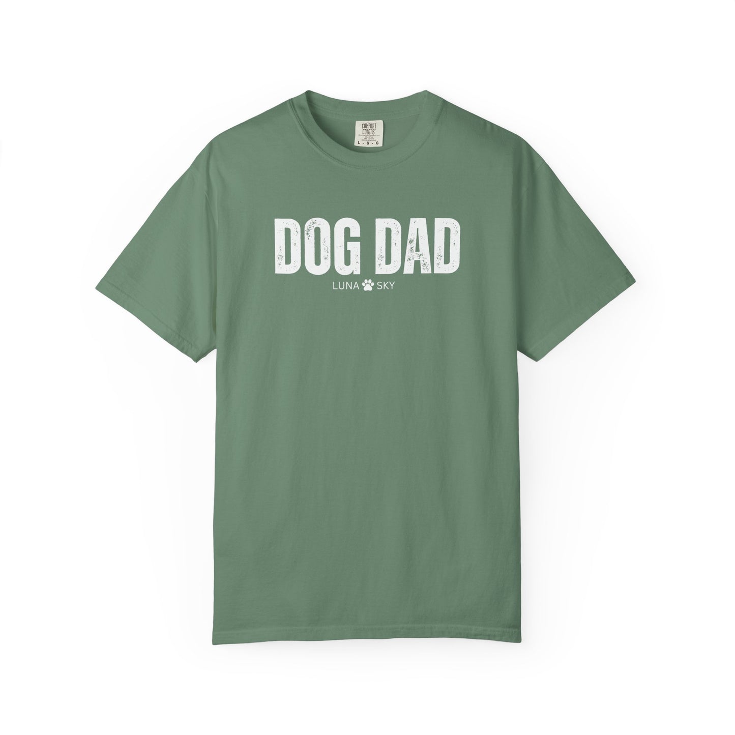 Custom Dog Dad Comfort Colors Shirt with Dogs Name - Personalized Dog Lover Gift