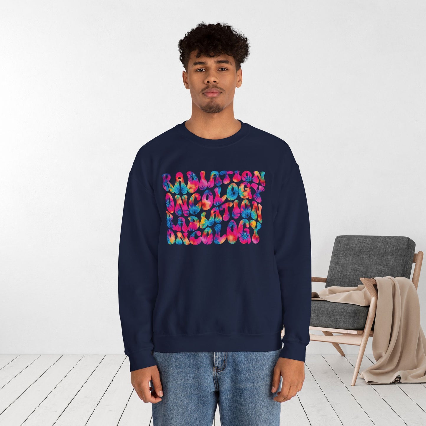 Tie Dye Groovy Radiation Oncology Sweatshirt