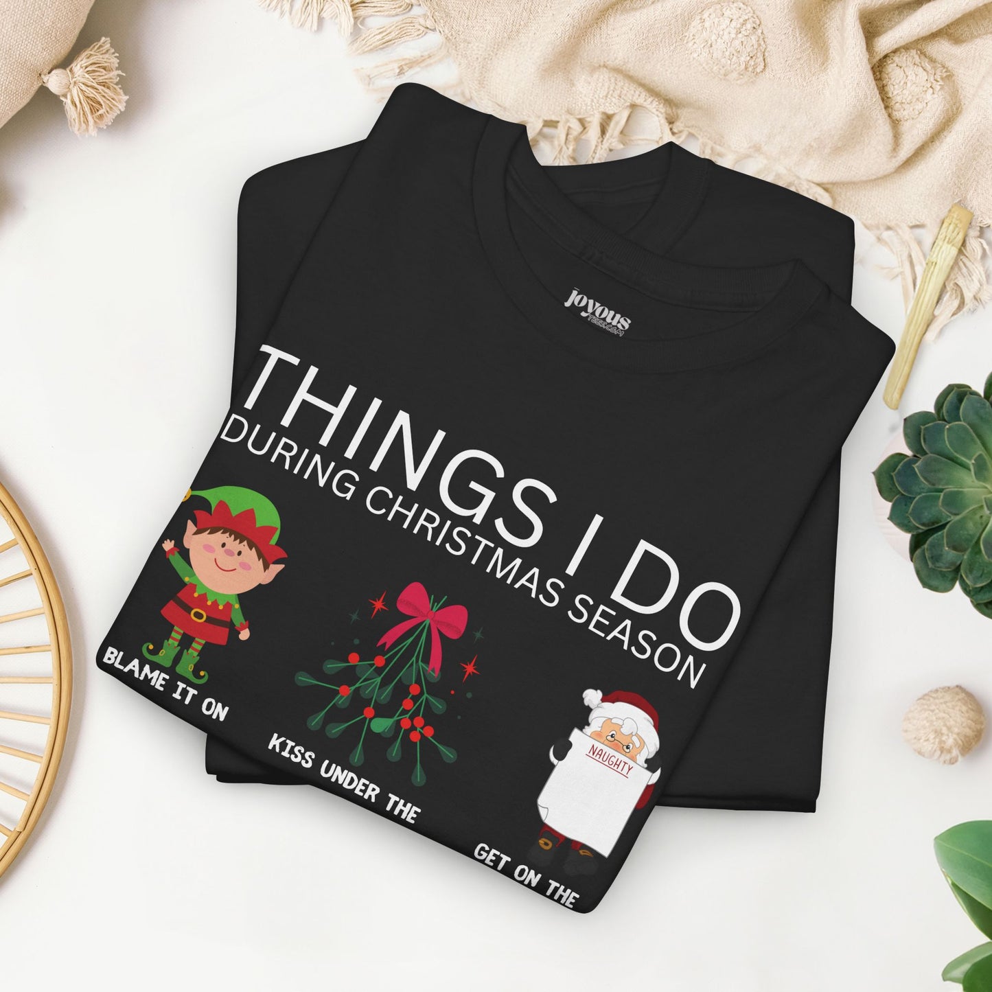 Things I Do Funny Christmas Heavy Cotton Tee