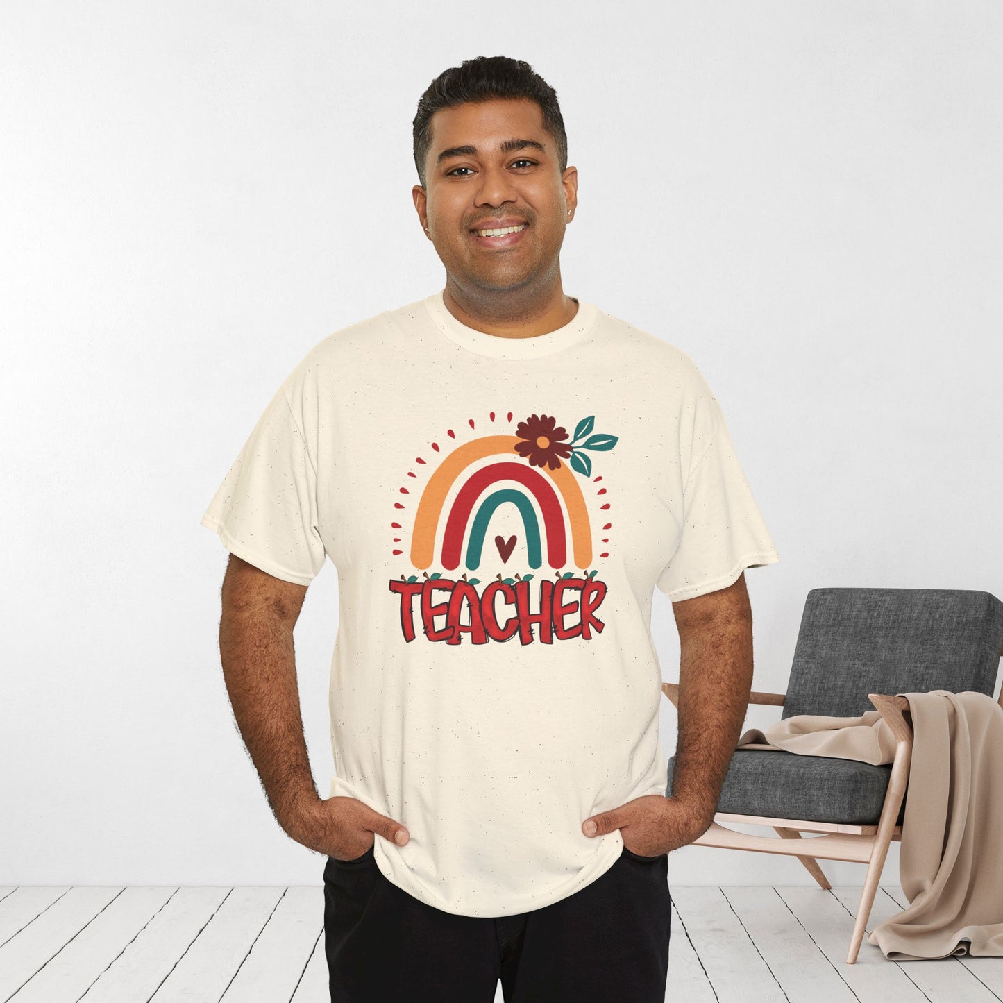 Trendy Teacher Shirt - Back to School Heavy Cotton Tee