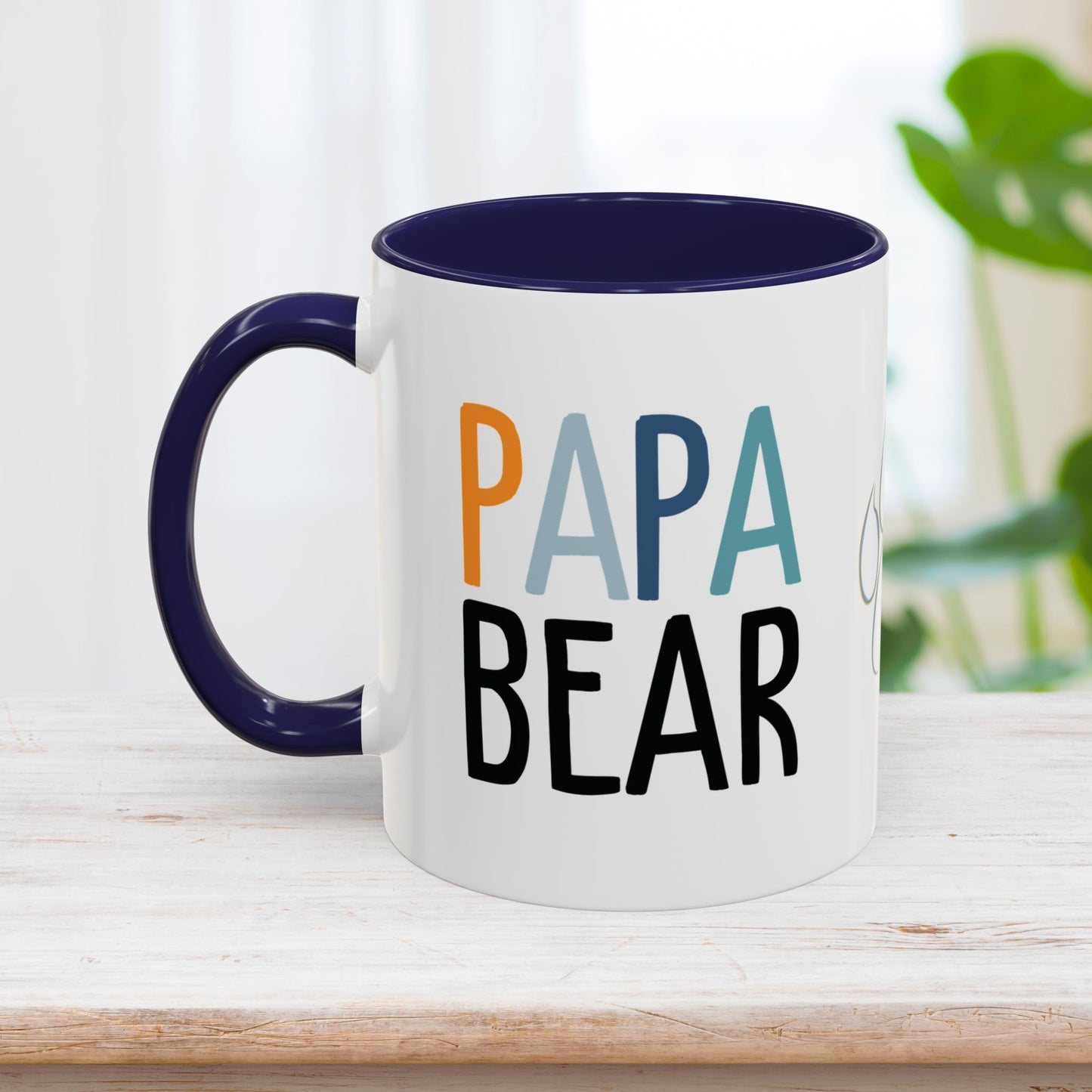 Personalized Papa Bear Coffee Mug with Kids Names - Custom Dad Gifts for Father's Day