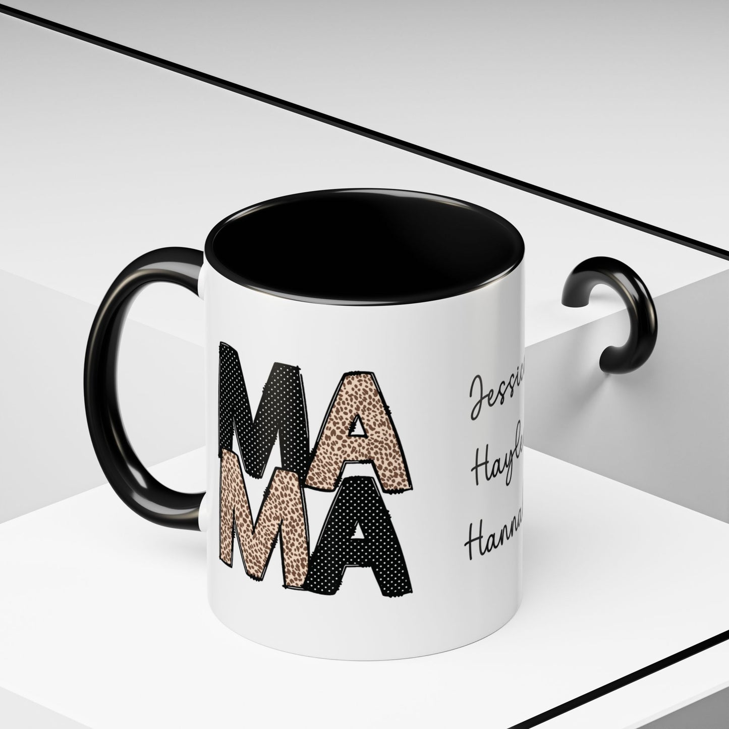 Personalized Mama Coffee Mug with Kids Names - Custom Mom Gifts for Mother's Day