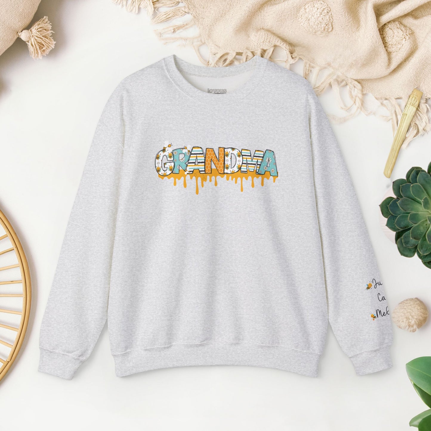 Custom Grandma Sweatshirt with Kids Name - Personalized Gift for Grandma