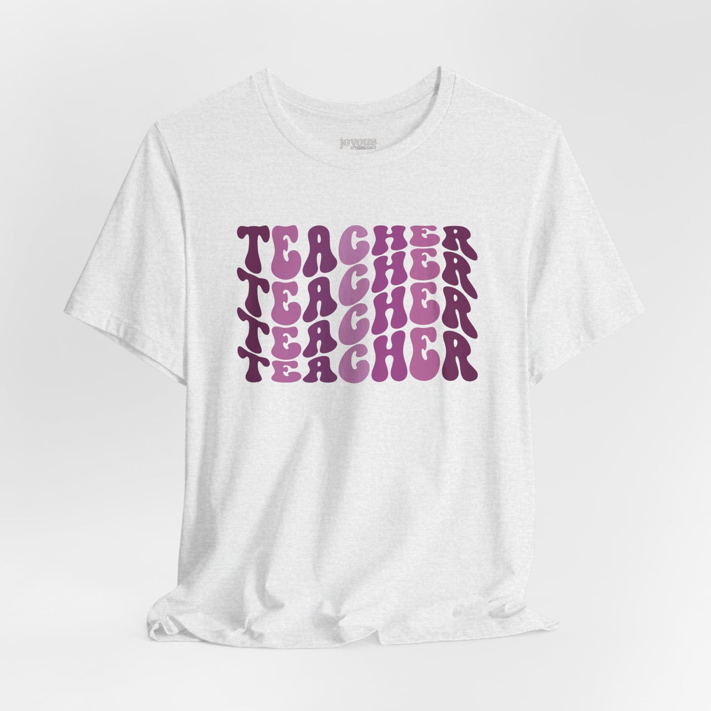 Groovy Purple Teacher Soft Cotton Tee for School Teachers