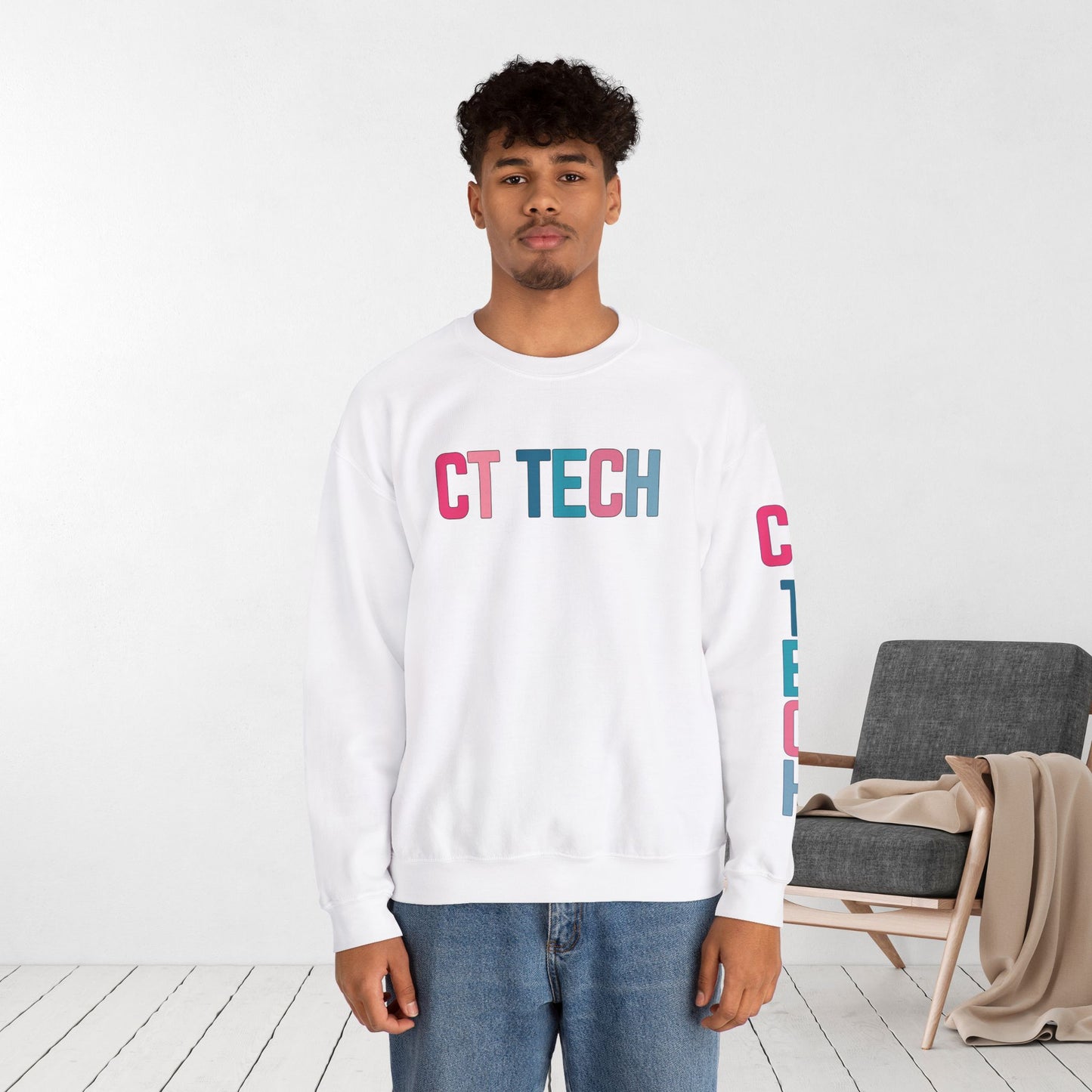 Trendy Colorful CT Tech Sweatshirt