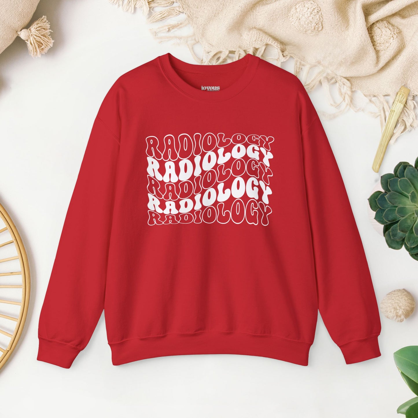 Groovy White Radiology Sweatshirt for RAD Technician