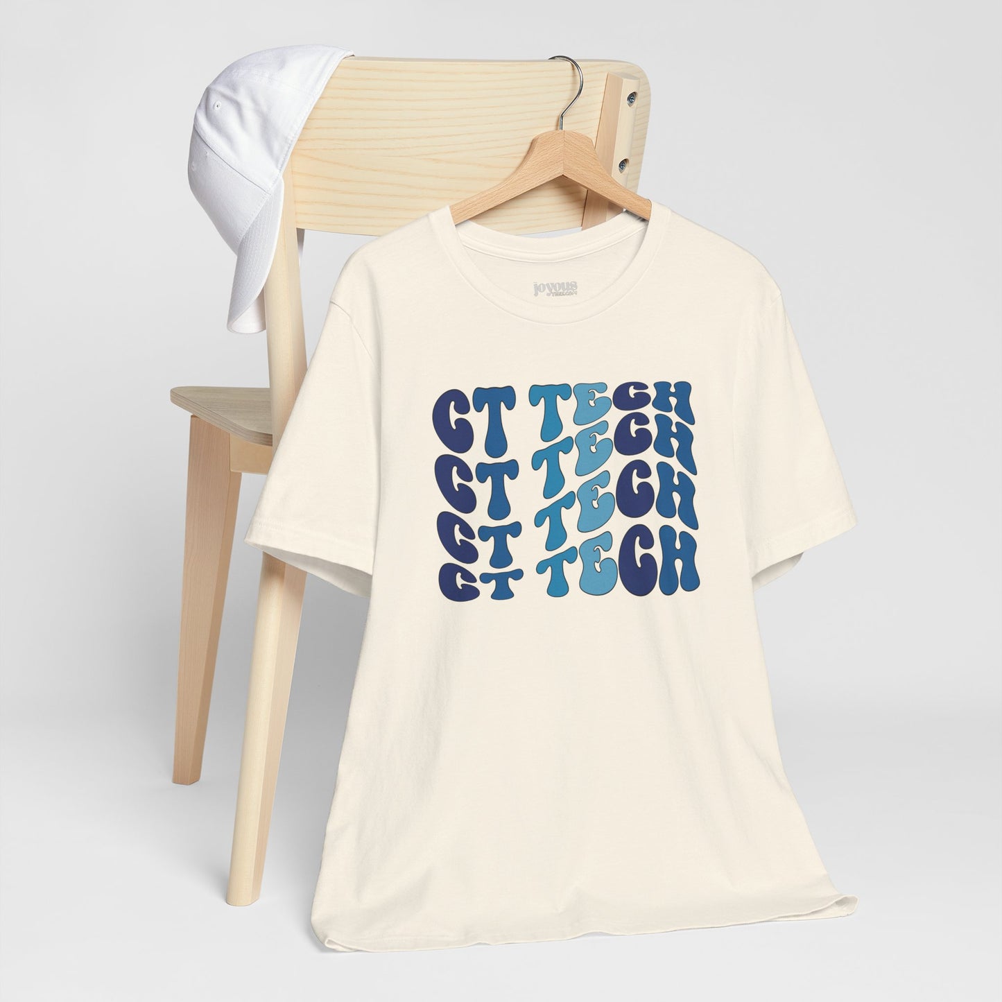 Groovy Blue CT Tech Shirt - CT Technologist Soft Cotton Tee