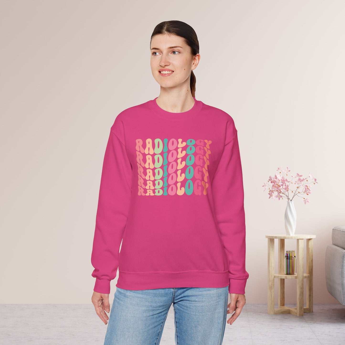 Groovy Colorful Radiology Sweatshirt for RAD Technician