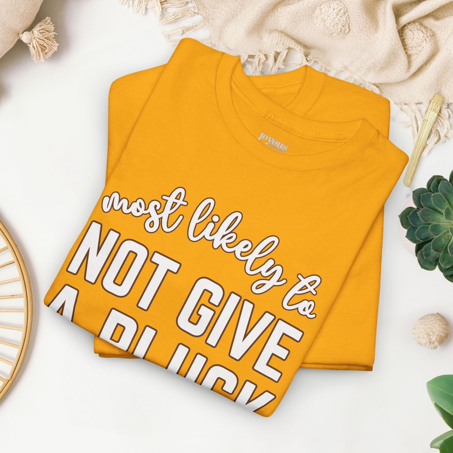 Funny Thanksgiving Shirt - Most Likely To Not Give a Pluck Heavy Cotton Tee