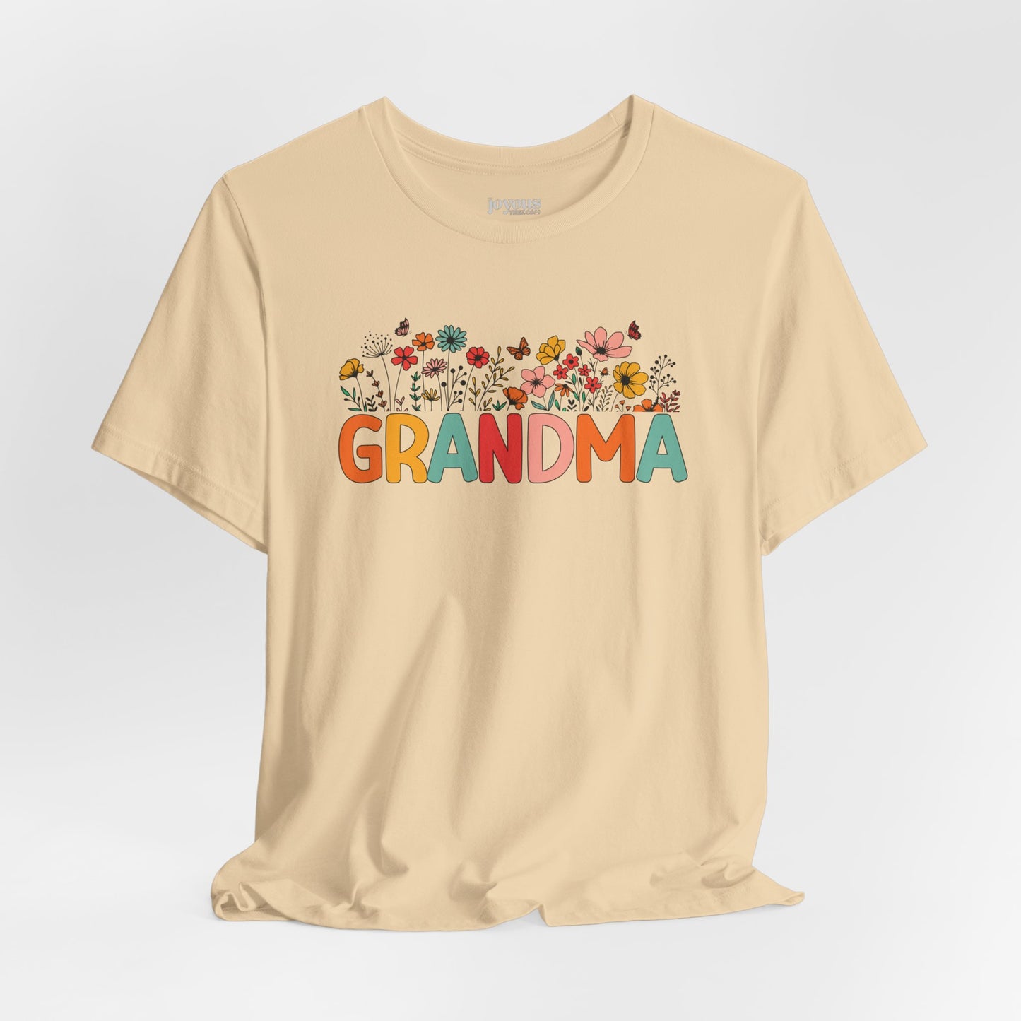 Spring Floral Grandma Soft Cotton Tee