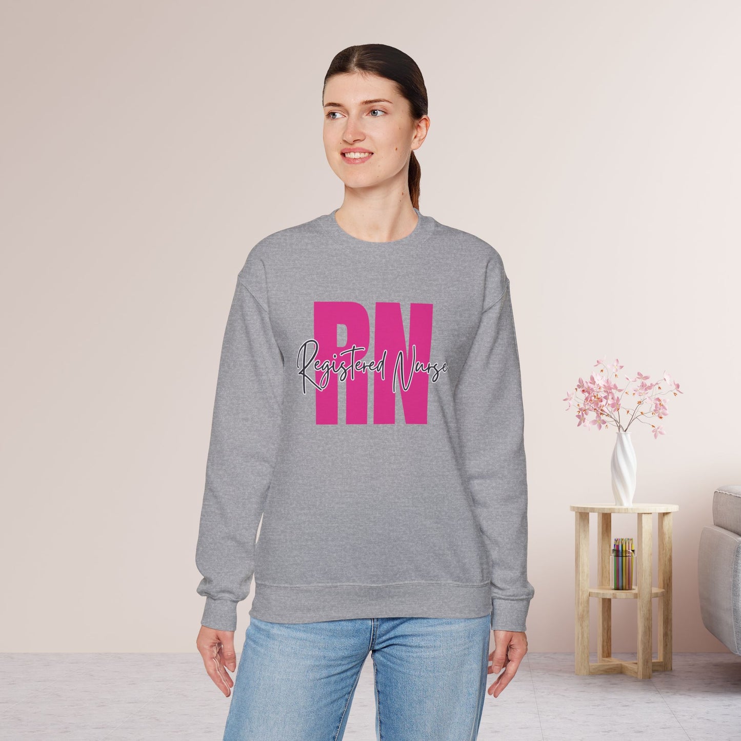 Pink Registered Nurse Sweatshirt