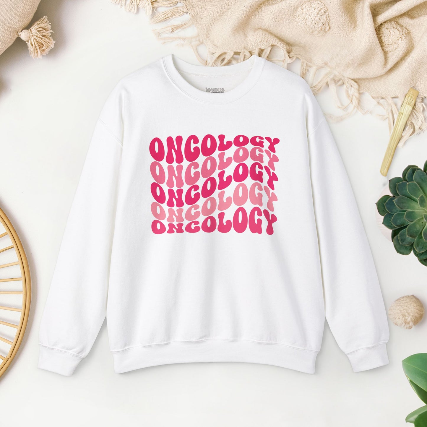 Pink Groovy Colorful Oncology Sweatshirt