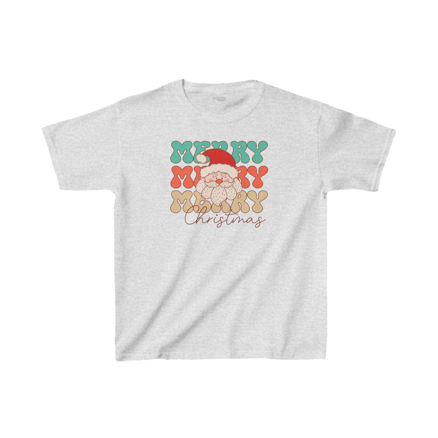 Merry Christmas Youth Christmas Shirt - Retro Christmas Tee