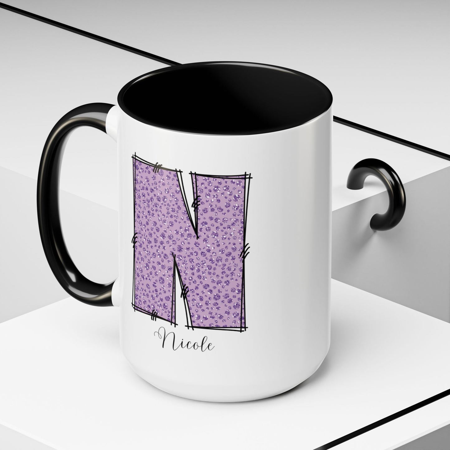 Custom Name Initial Letter Mug - Personalized Gifts A-Z