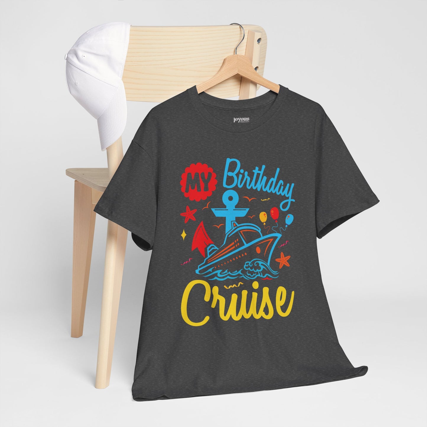 My Birthday Cruise Shirt - Family Cruise Vacation Heavy Cotton Tee