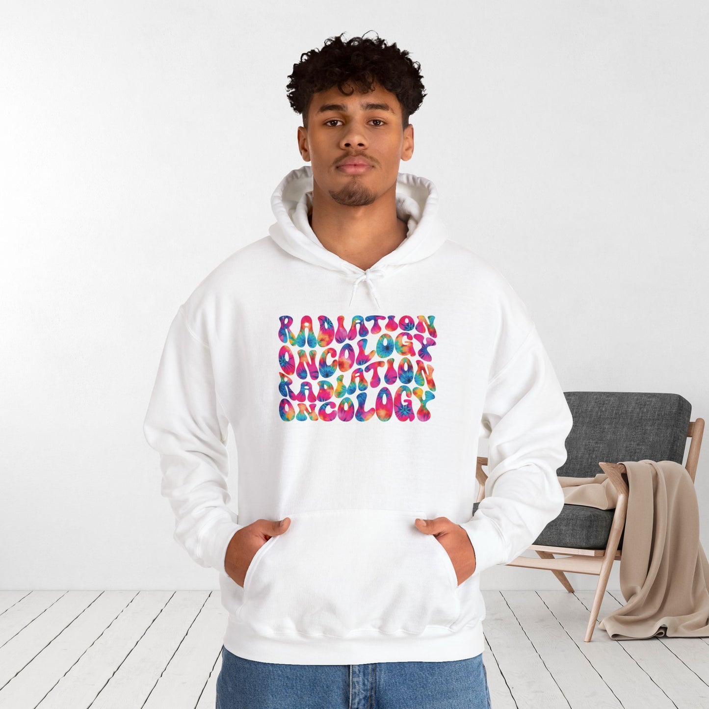 Tie Dye Groovy Radiation Oncology Hoodie