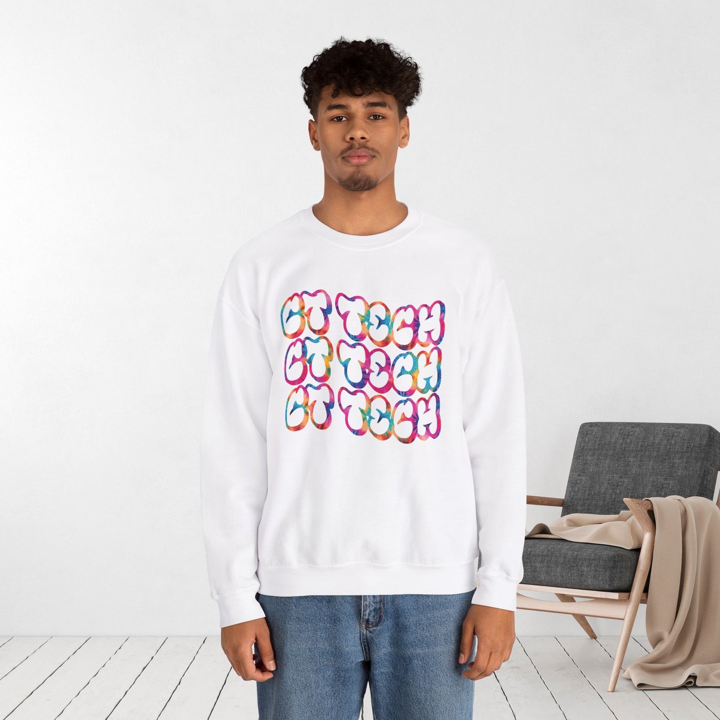 Tie Dye Groovy CT Tech Sweatshirt - CT Technologist Sweater