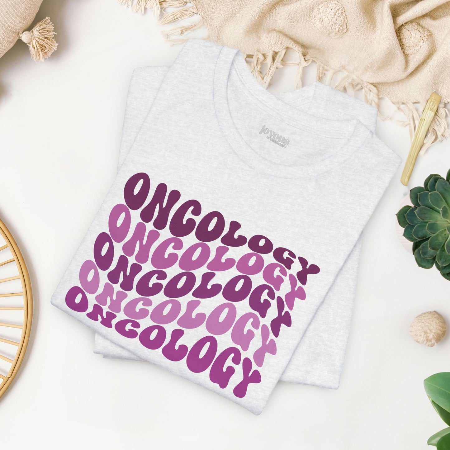 Purple Groovy Oncology Soft Cotton Tee