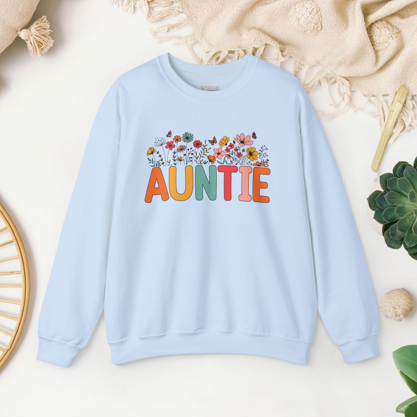 Spring Floral Auntie Sweatshirt