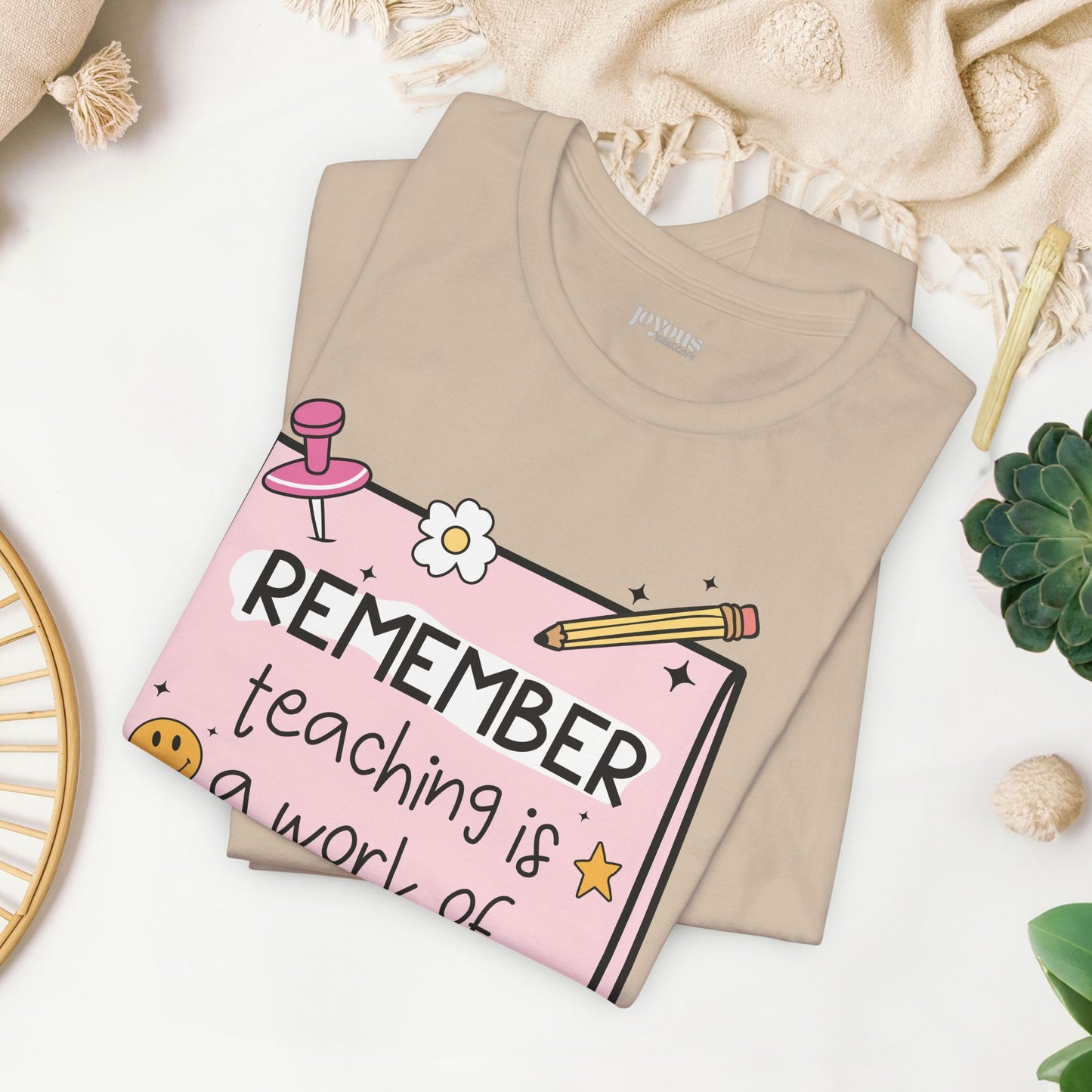 Trendy Motivational Teacher Soft Cotton Tee