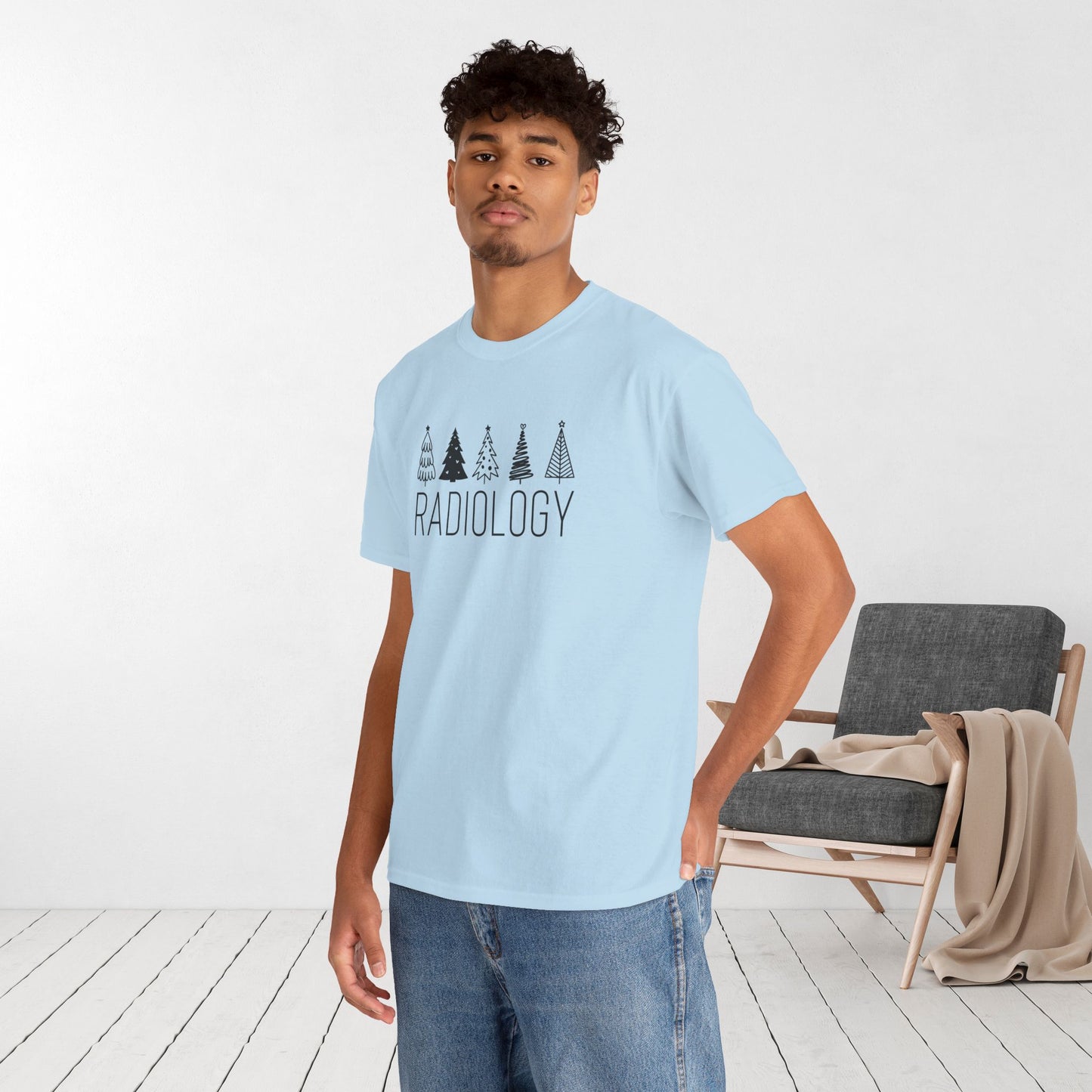 Christmas Tree Radiology Heavy Cotton Tee