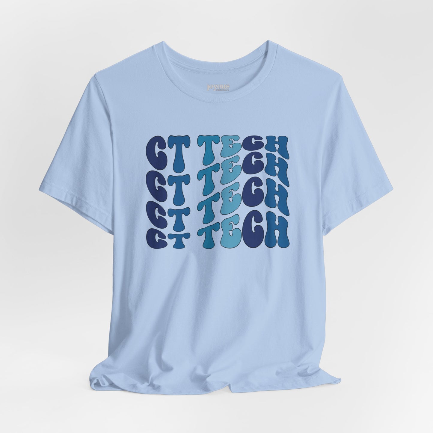 Groovy Blue CT Tech Shirt - CT Technologist Soft Cotton Tee