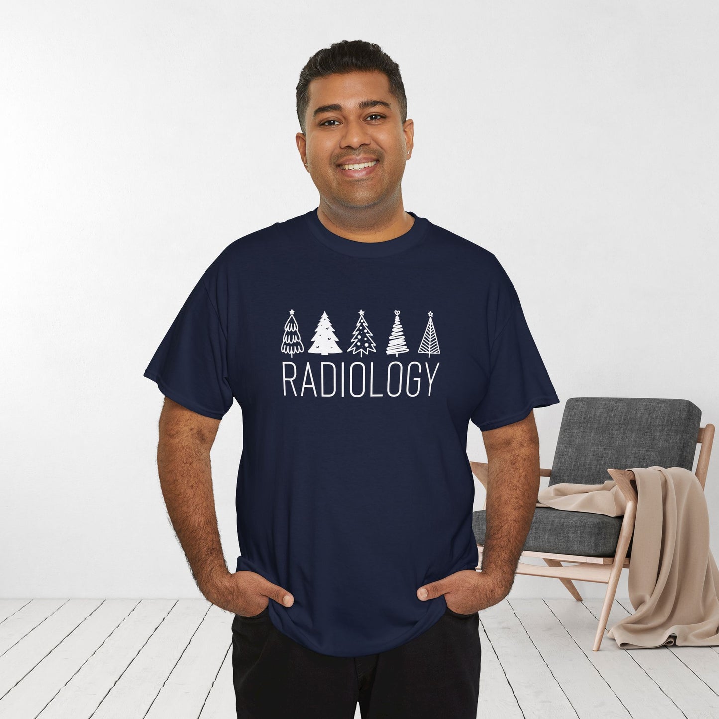 Christmas Tree Radiology Heavy Cotton Tee