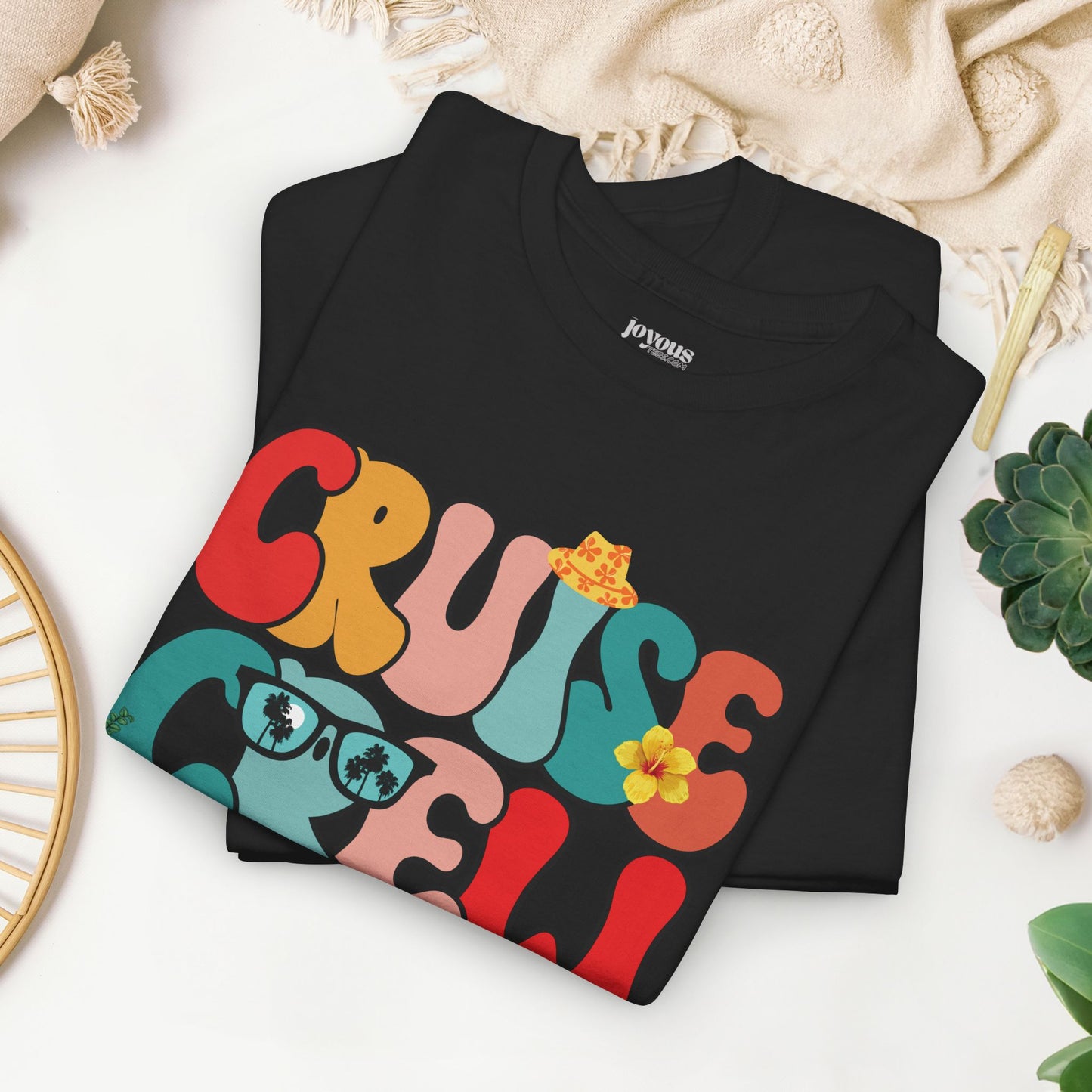 Groovy Cruise Crew Shirt - Family Cruise Vacation Heavy Cotton Tee