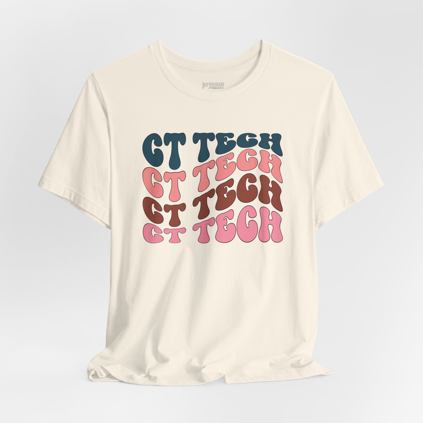 Groovy Colorful CT Tech Shirt - CT Technologist Soft Cotton Tee