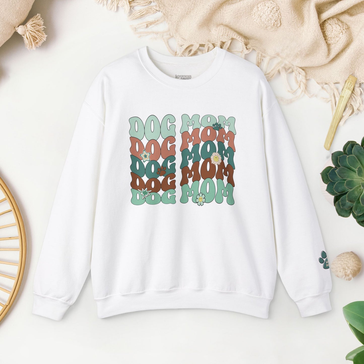 Groovy Dog Mom Sweatshirt - Groovy Dog Mom Crewneck