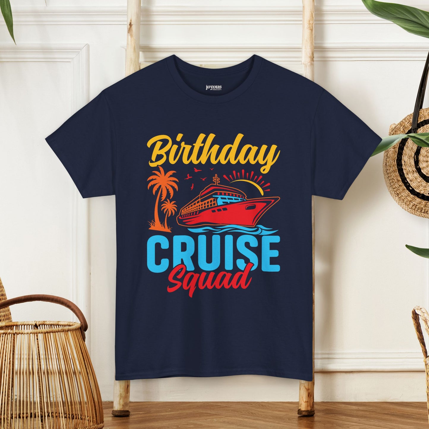 Birthday Cruise Squad Shirt - Family Cruise Vacation Heavy Cotton Tee