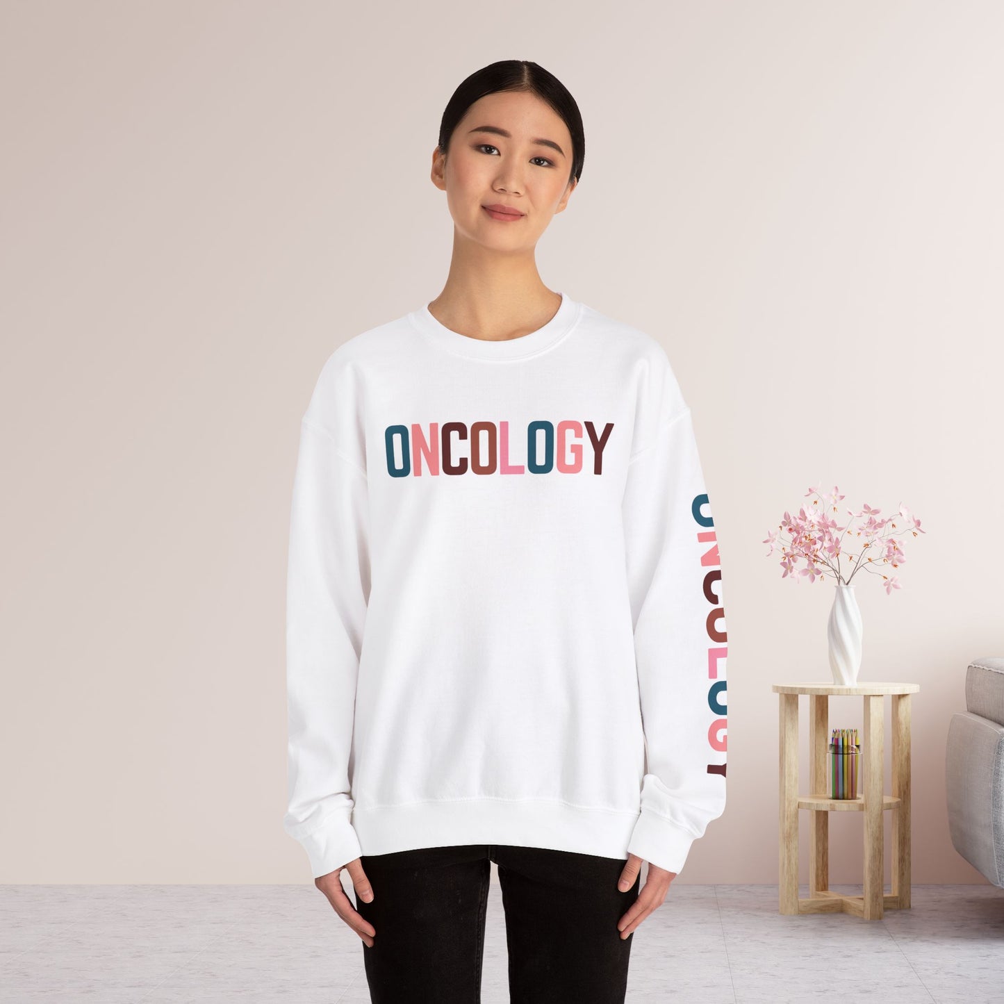 Unisex Colorful Oncology Sweatshirt