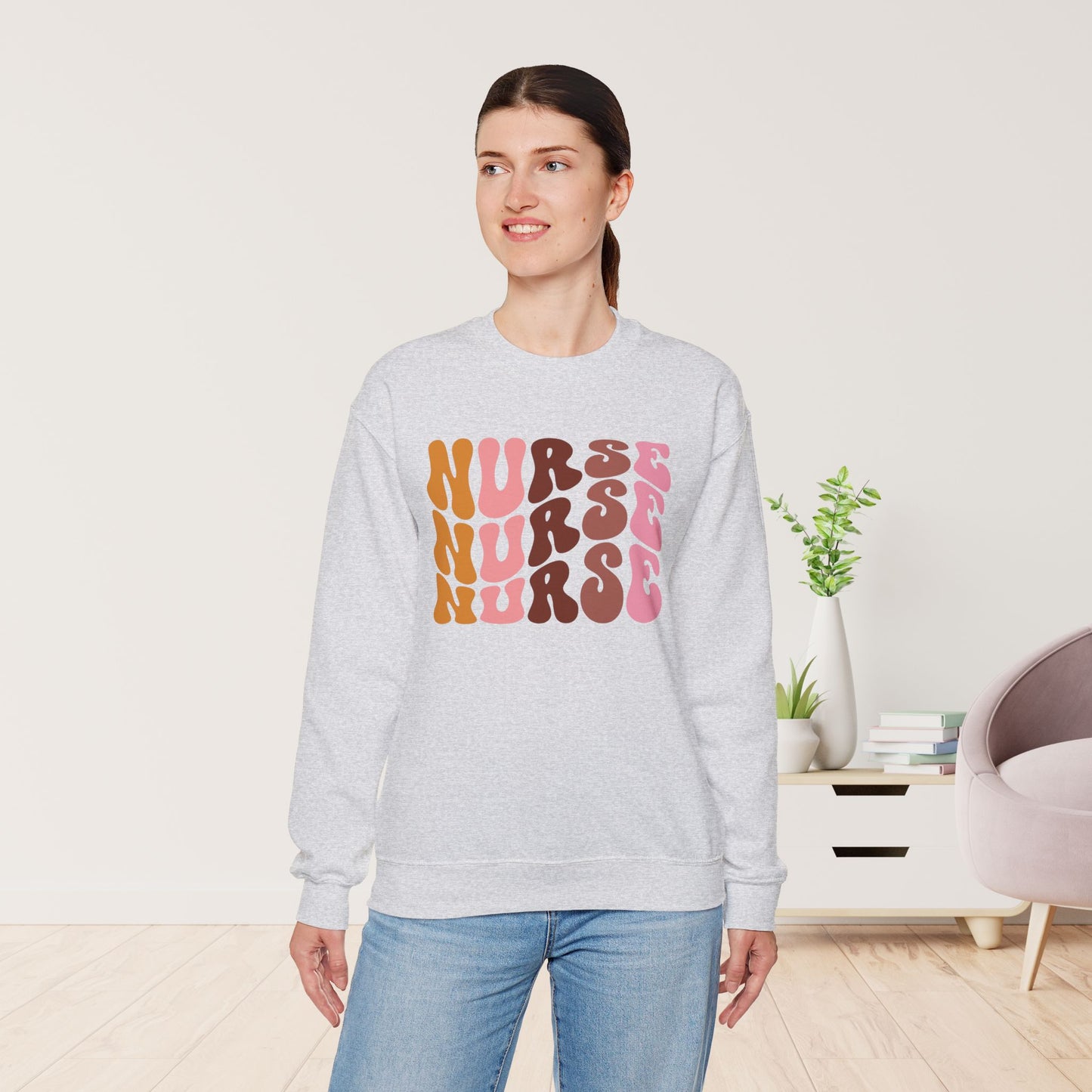 Groovy Nurse Sweatshirt - Nurse Pullover