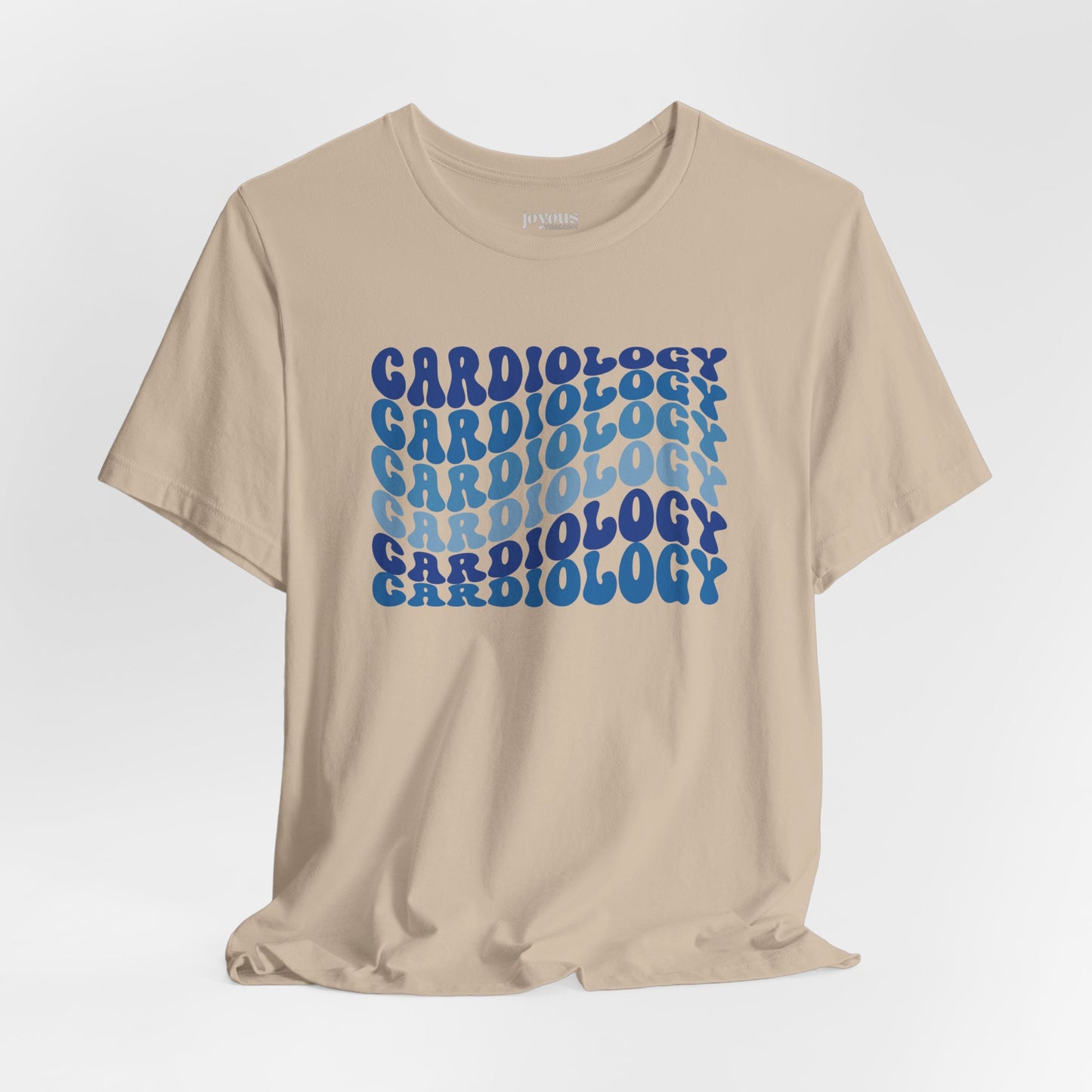 Groovy Blue Cardiology Shirt - Cardiac Nurse Soft Cotton Tee