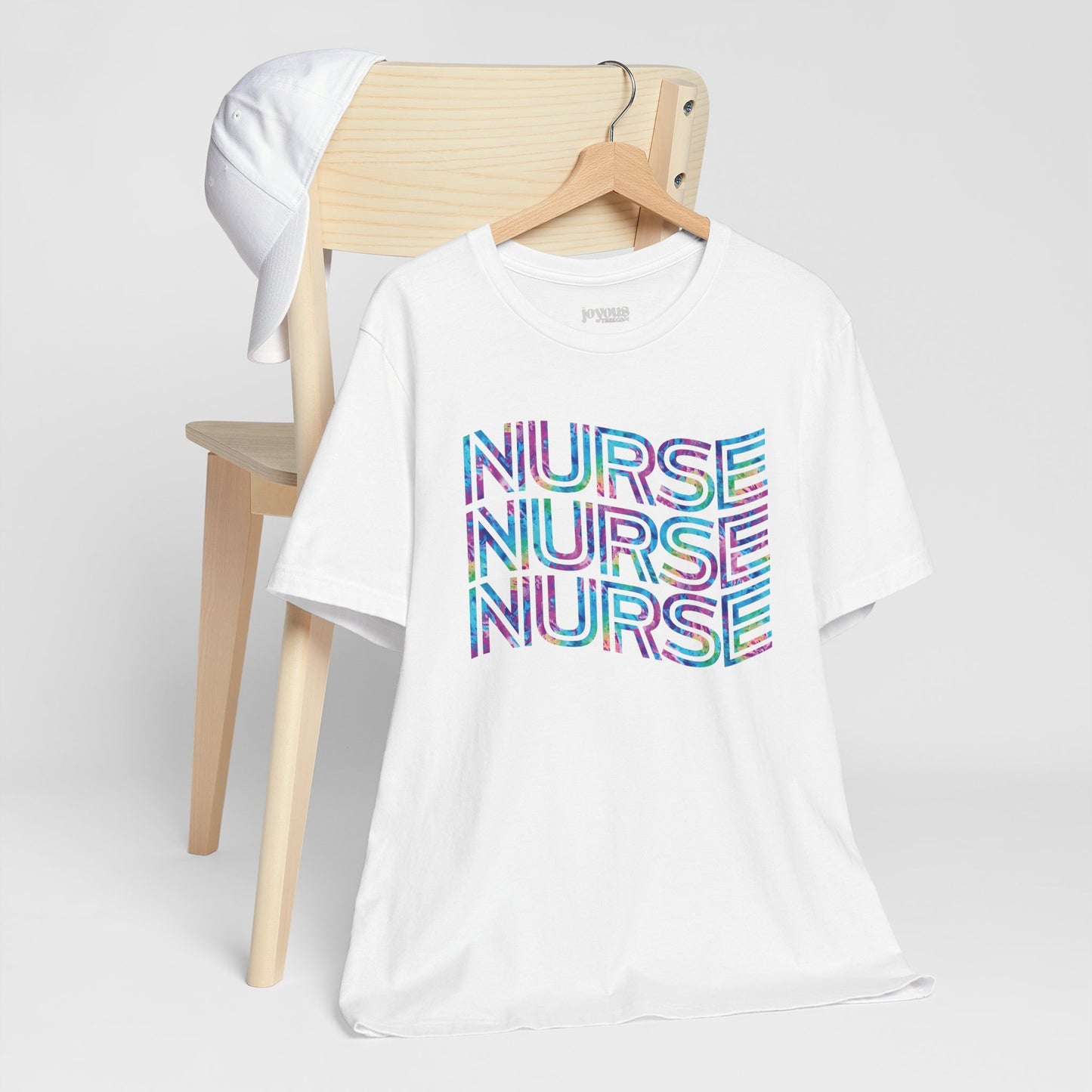Tie Dye Wavy Nurse Shirt - Registered Nurse Soft Cotton Tee
