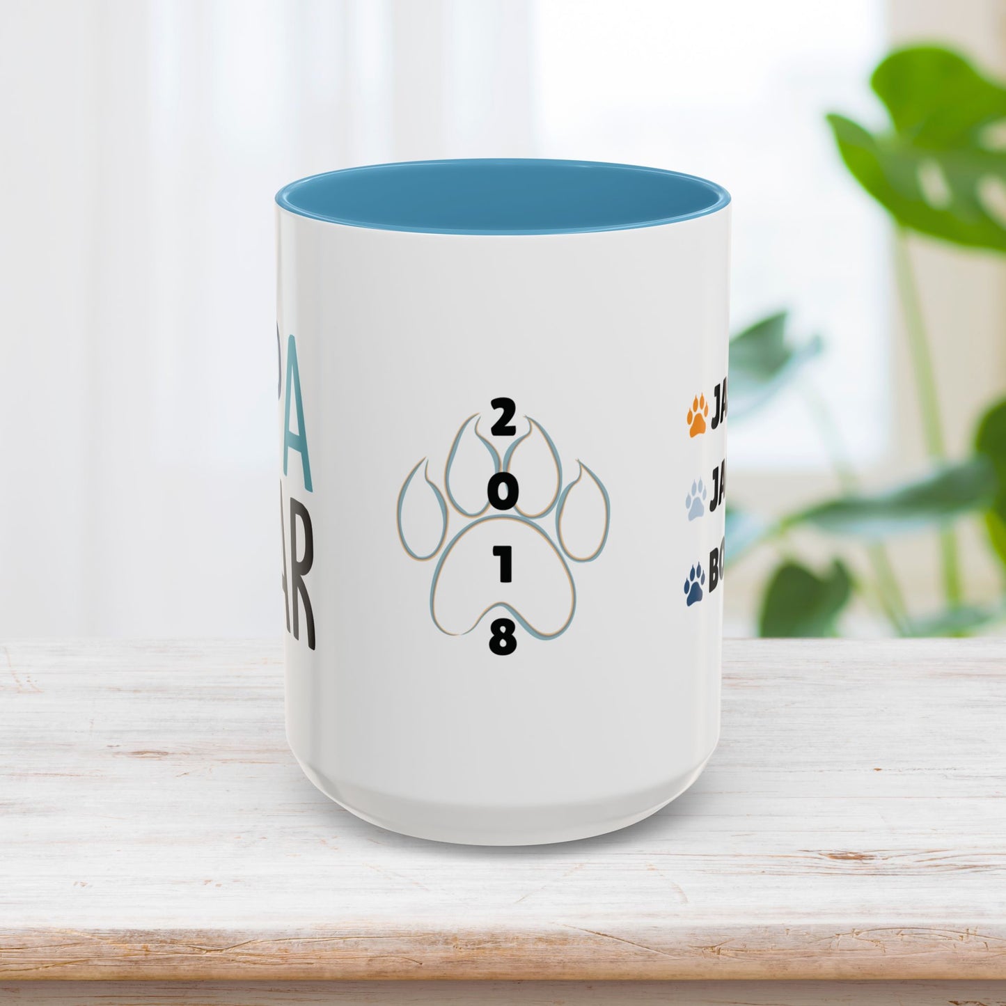 Personalized Papa Bear Coffee Mug with Kids Names - Custom Dad Gifts for Father's Day