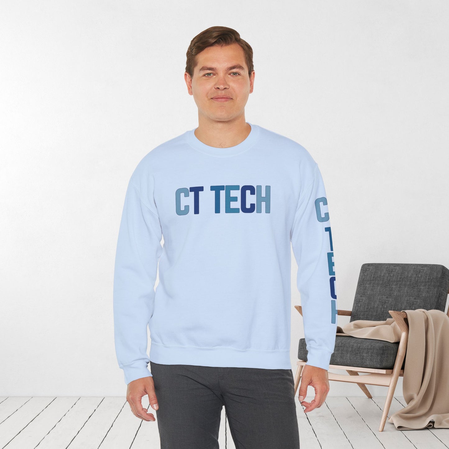 Trendy Blue CT Tech Sweatshirt