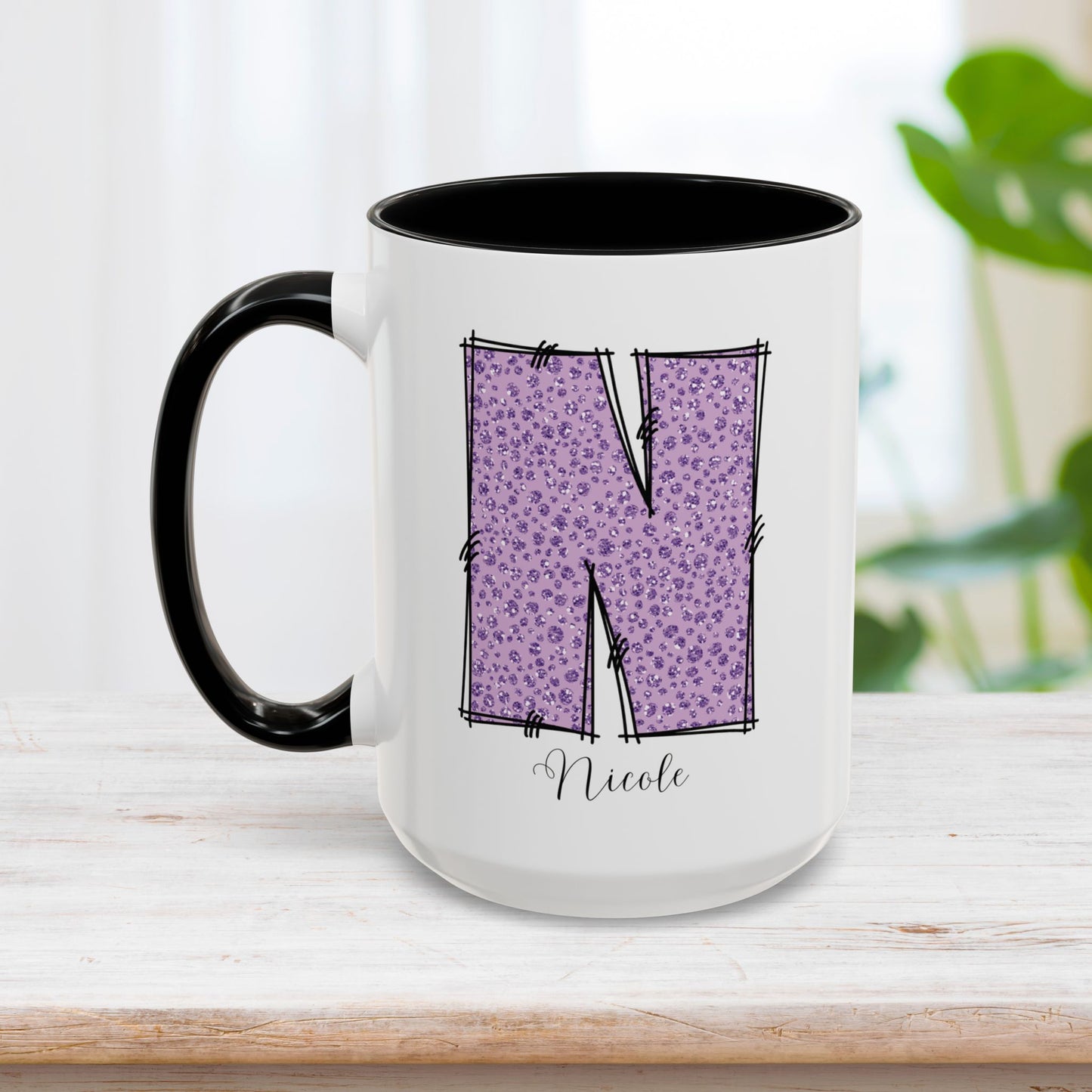 Custom Name Initial Letter Mug - Personalized Gifts A-Z