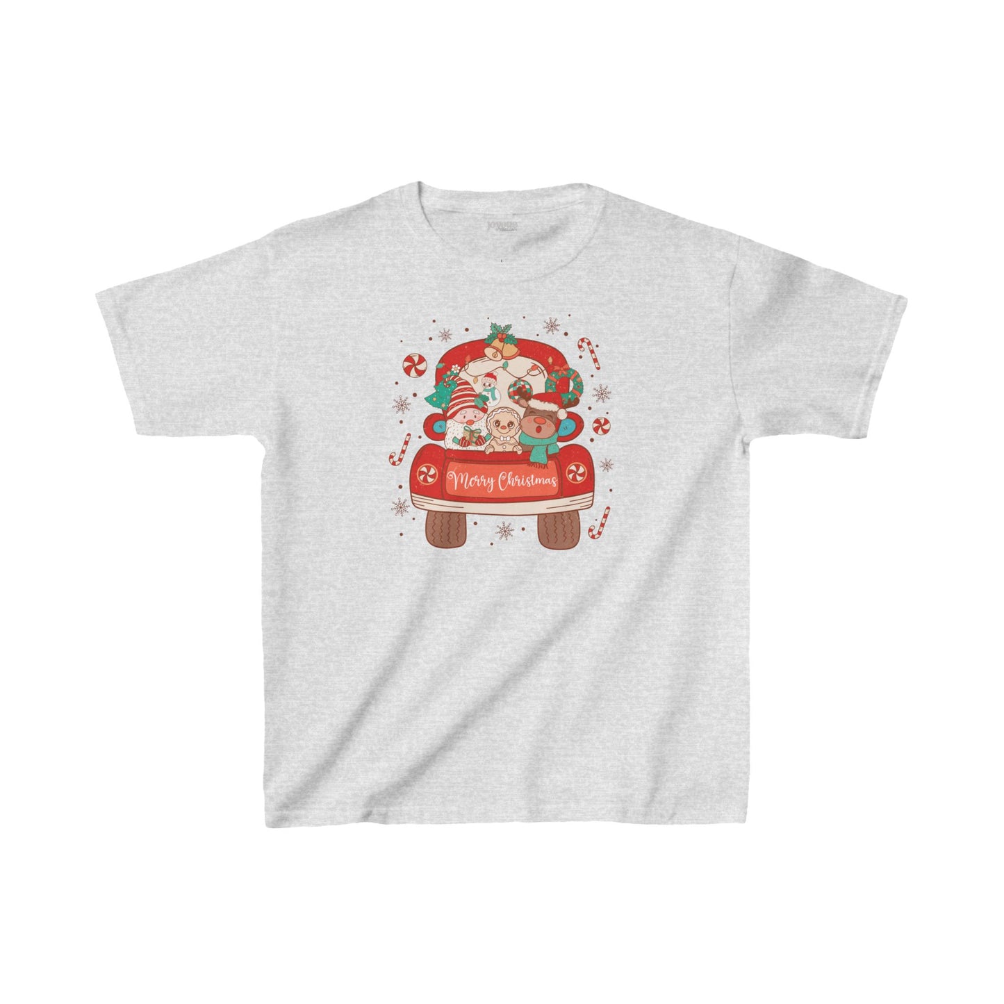 Merry Christmas Youth Christmas Shirt - Retro Christmas Tee