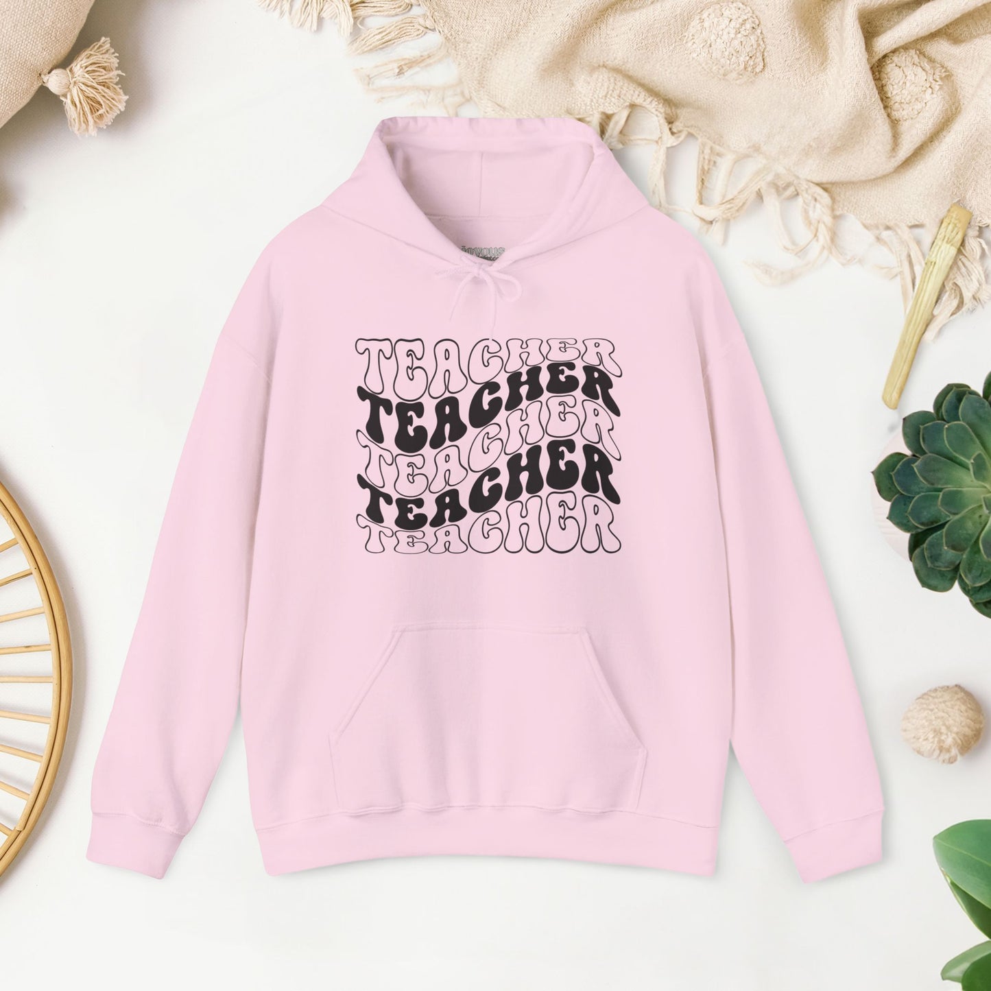 Groovy Unisex Teacher Hoodie for School Teachers